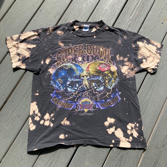 Vintage Other - Super bowl XXIX Bleach Dye Custom